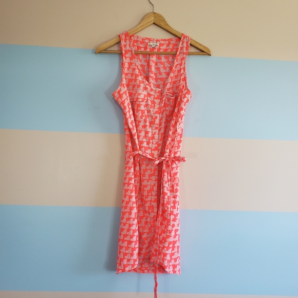 The Gap Button up Valentine Pink Shirt Dress - Picture 6 of 7